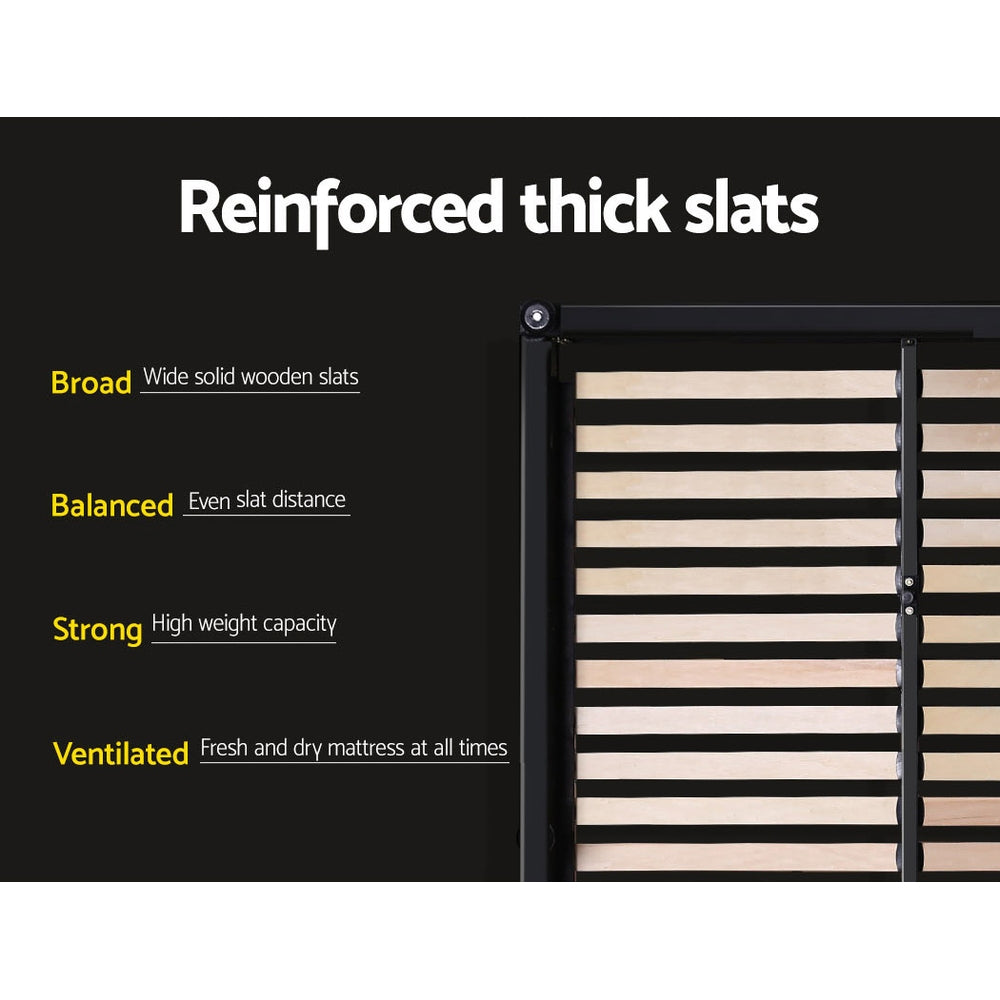 Nino King Single Gas Lift Bed Frame - Grey