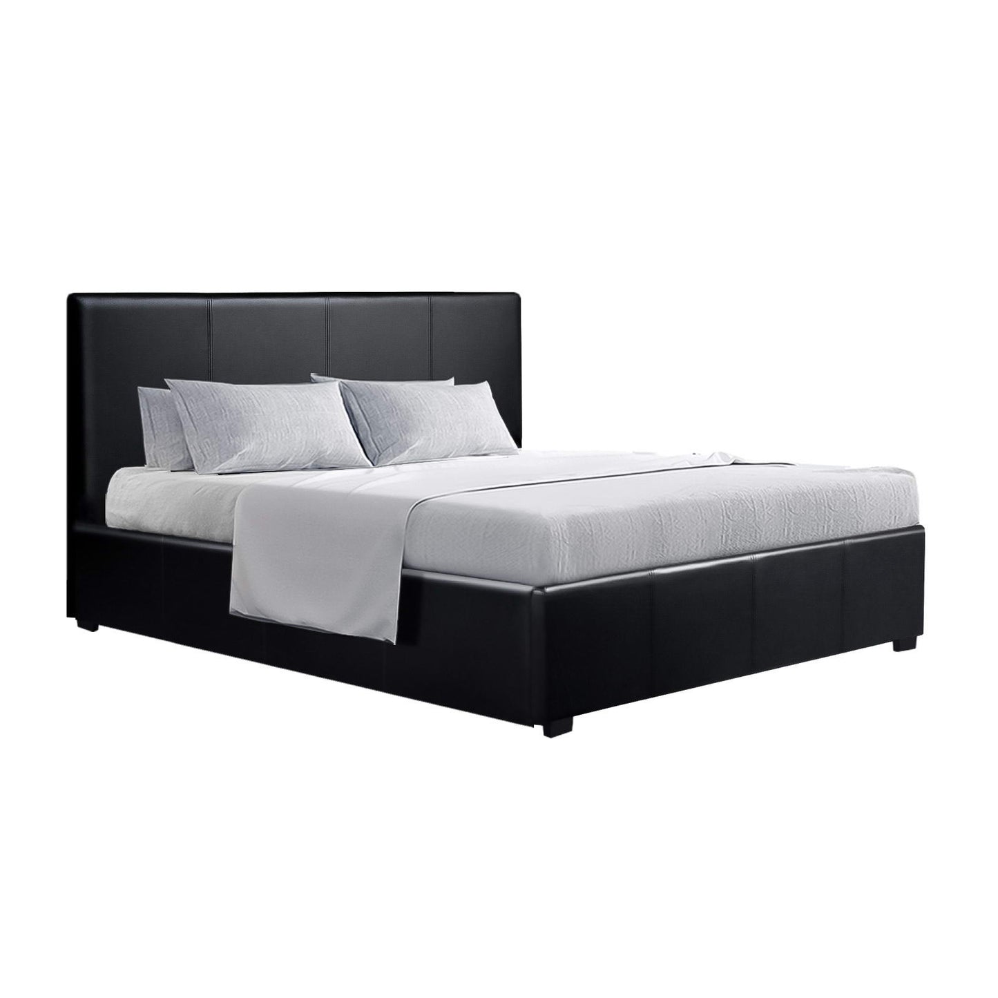 Nino Gas Lift Queen Bed Frame - Black