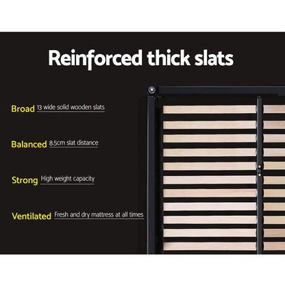 Nino Gas Lift Queen Bed Frame - Black