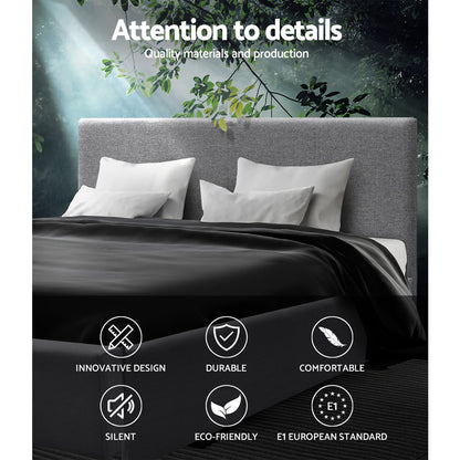 Nino Gas Lift Queen Bed Frame - Grey