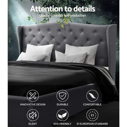 Pier Double Bed Frame - Grey