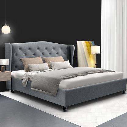 Pier Double Bed Frame - Grey