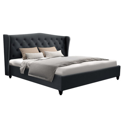 Pier King Bed Frame - Charcoal