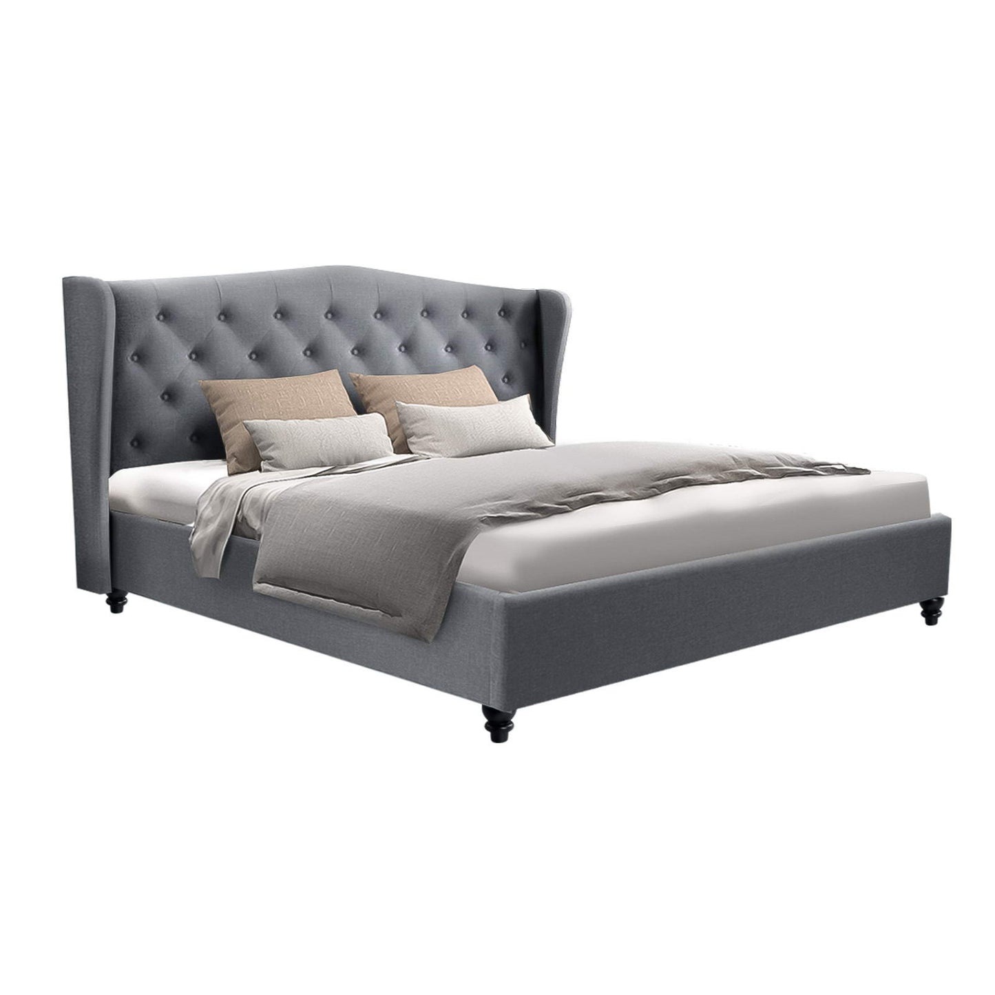 Pier King Bed Frame - Grey