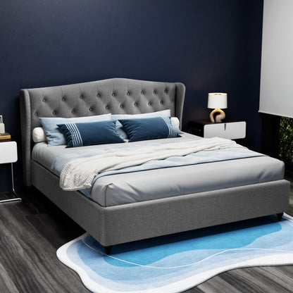 Pier King Bed Frame - Grey