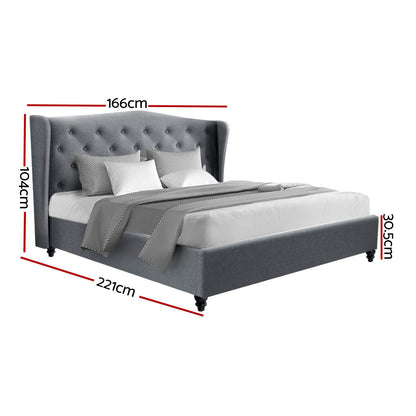 Pier Queen Bed Frame - Grey