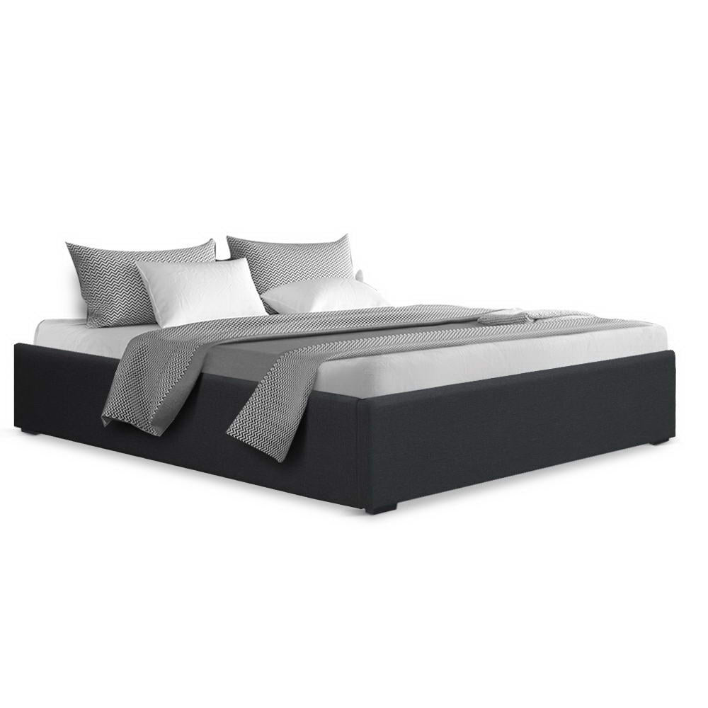 Toki Double Gas Lift Bed Frame - Charcoal