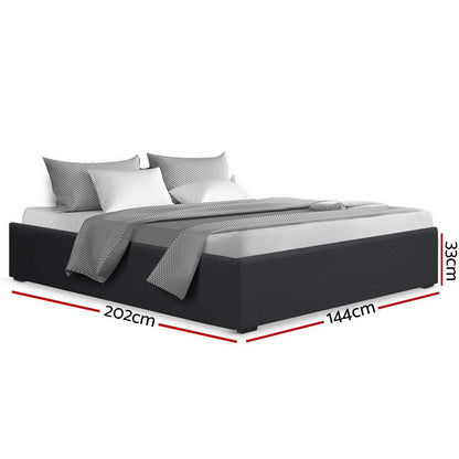 Toki Double Gas Lift Bed Frame - Charcoal