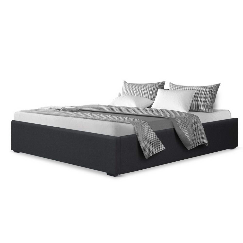 Toki Double Gas Lift Bed Frame - Charcoal