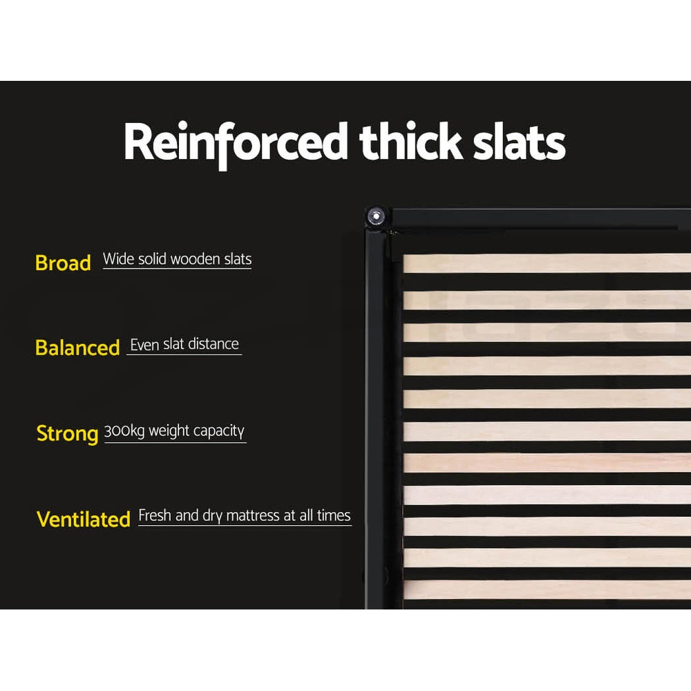 Toki Double Gas Lift Bed Frame - Grey