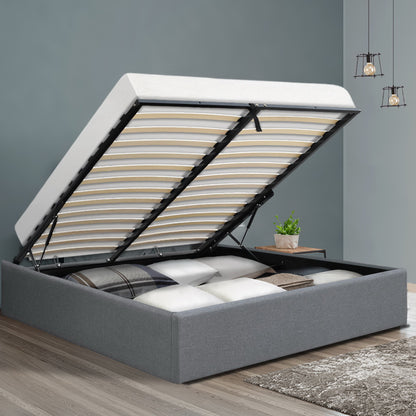 Toki Double Gas Lift Bed Frame - Grey