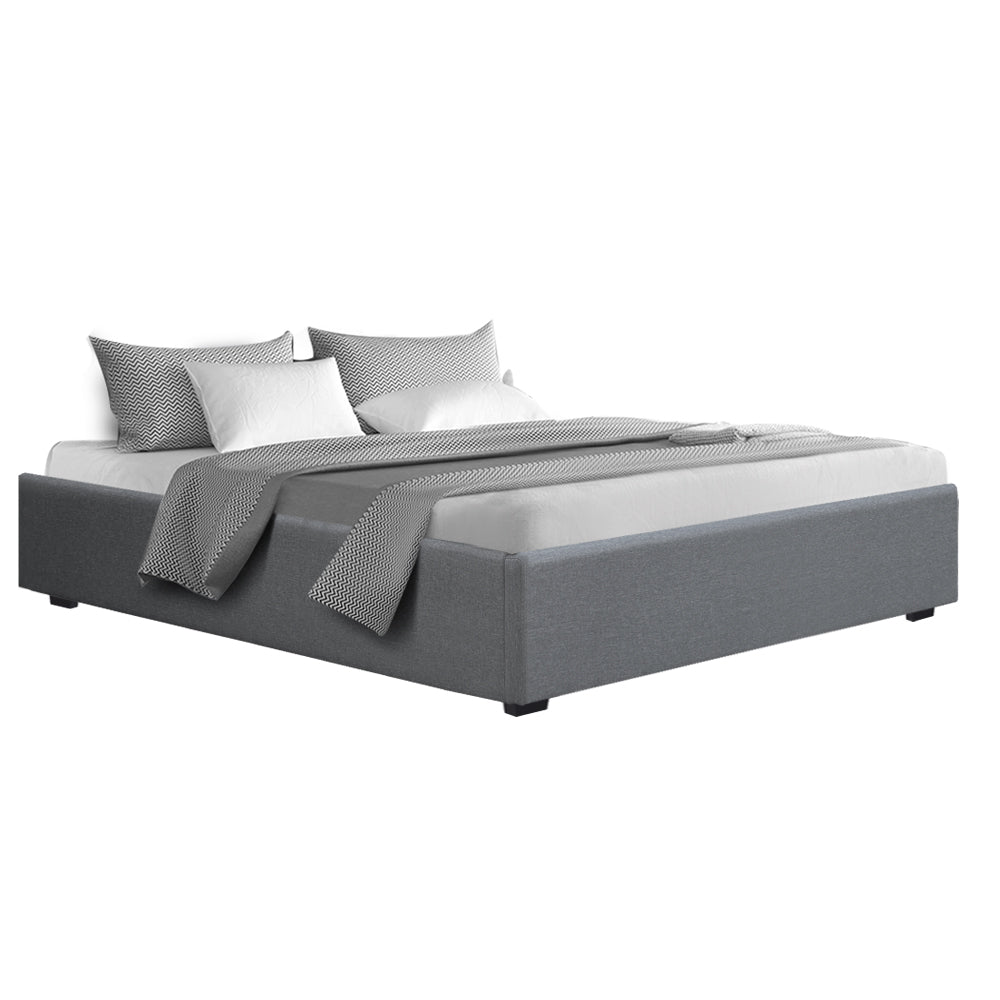 Toki King Gas Lift Bed Frame - Grey