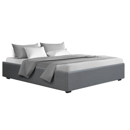 Toki King Gas Lift Bed Frame - Grey