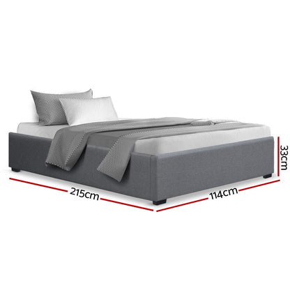 Toki King Single Gas Lift Bed Frame - Grey