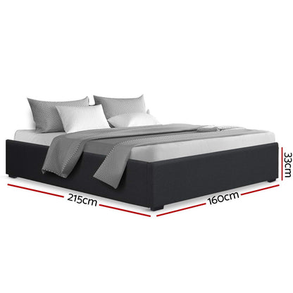 Toki Queen Gas Lift Bed Frame - Charcoal