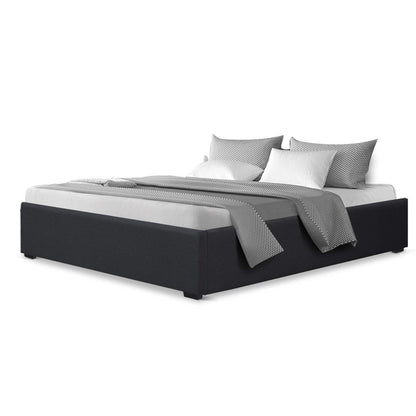 Toki Queen Gas Lift Bed Frame - Charcoal