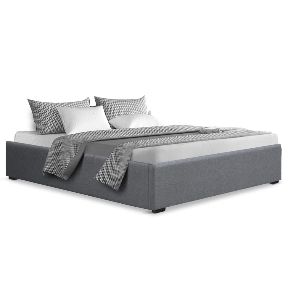 Toki Queen Gas Lift Bed Frame - Grey