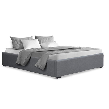 Toki Queen Gas Lift Bed Frame - Grey