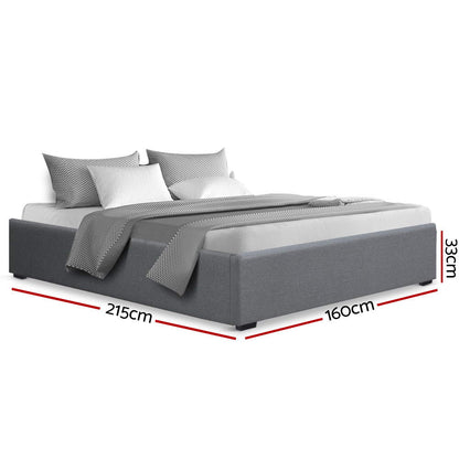 Toki Queen Gas Lift Bed Frame - Grey