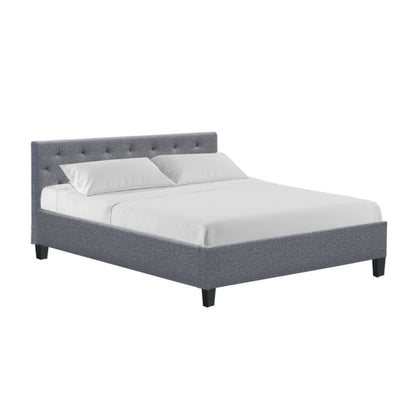 Vanke Queen Bed Frame - Grey