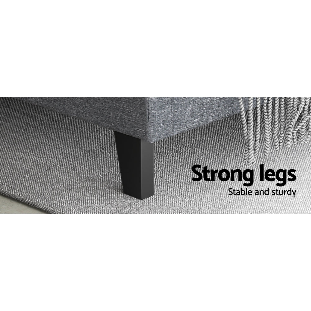 Vanke Queen Bed Frame - Grey