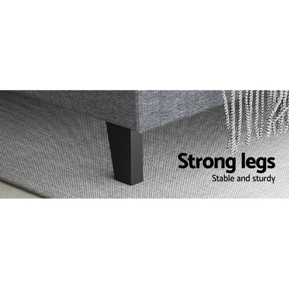 Vanke Queen Bed Frame - Grey