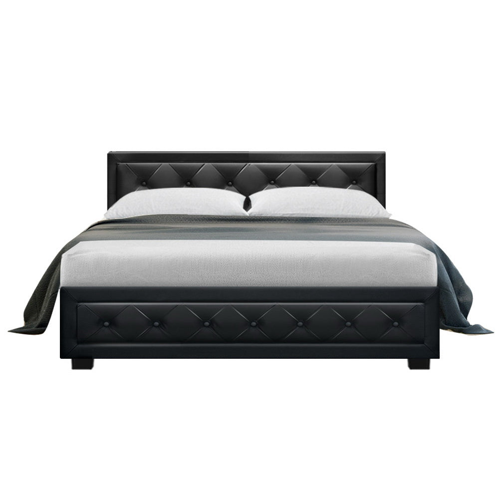 Tiyo Double Gas Lift Bed Frame - Black
