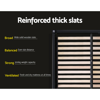 Tiyo Double Gas Lift Bed Frame - Black