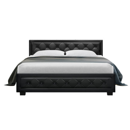 Tiyo Queen Gas Lift Bed Frame - Black
