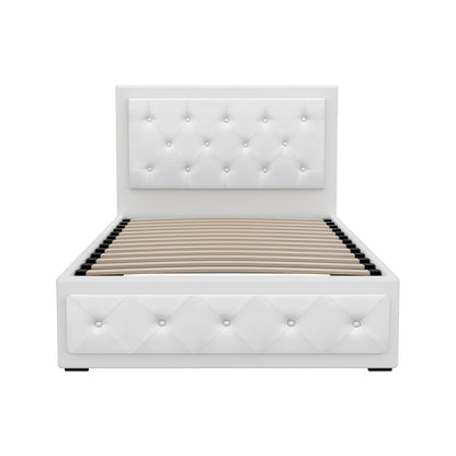 Tiyo King Single Gas Lift Bed Frame - White