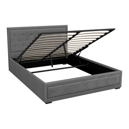 Tiyo Queen Gas Lift Bed Frame - Grey