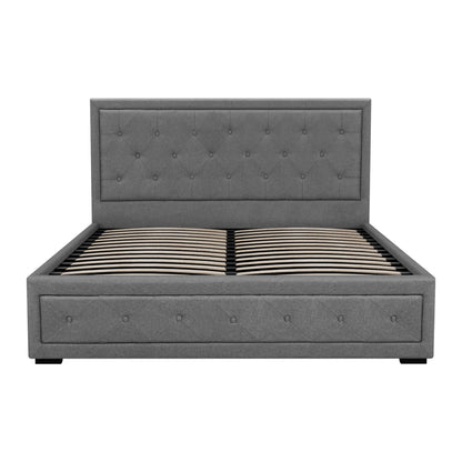 Tiyo Queen Gas Lift Bed Frame - Grey