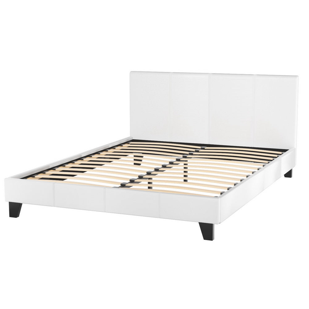 Neo Queen Bed Frame - White