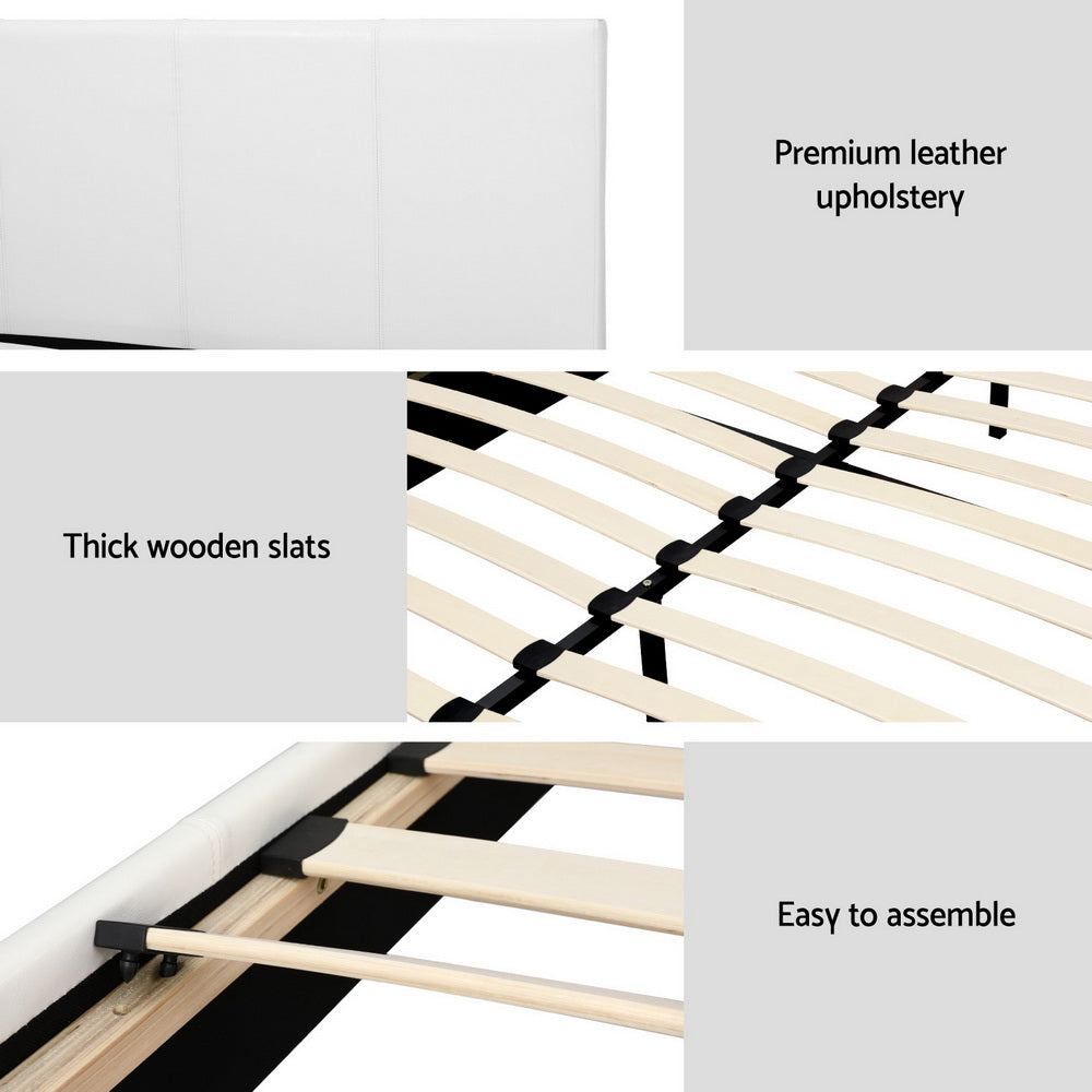 Neo Queen Bed Frame - White