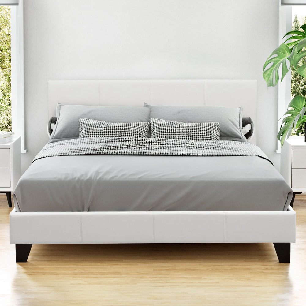 Neo Queen Bed Frame - White