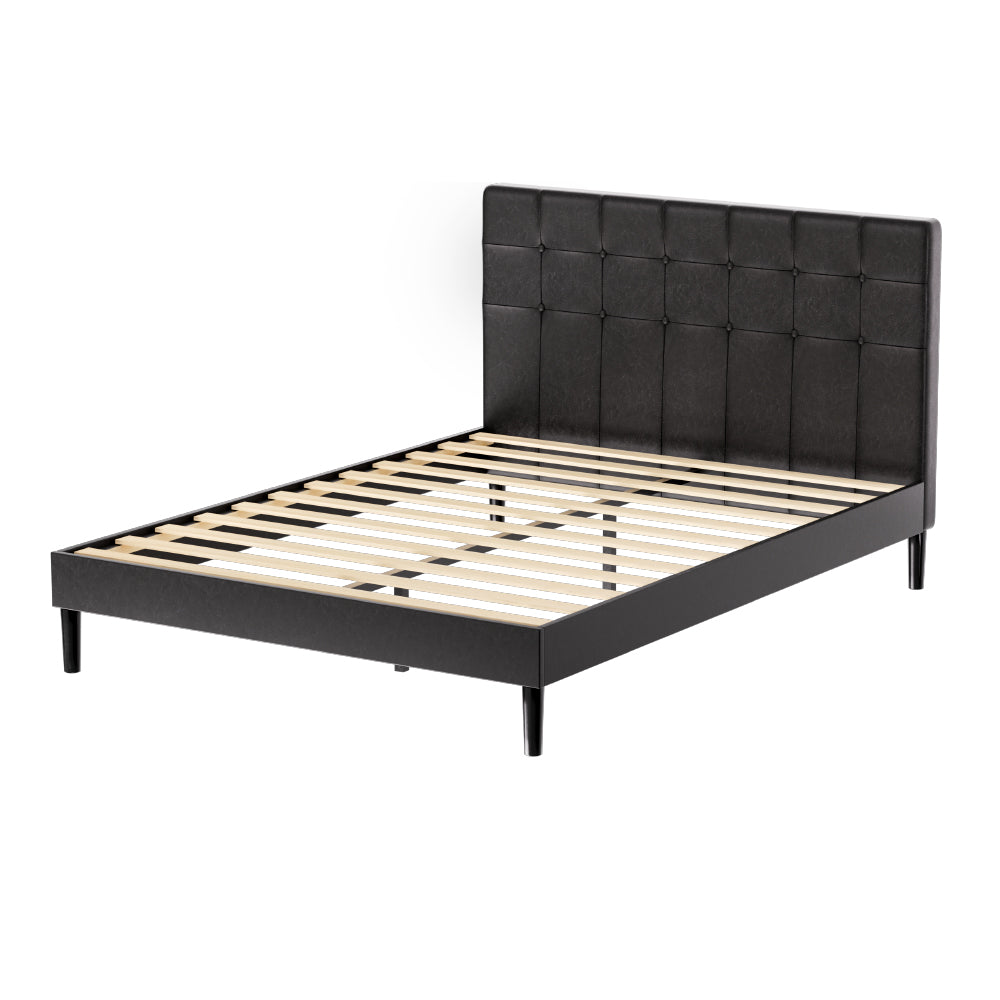 Ravi Double LED Bed Frame - Black