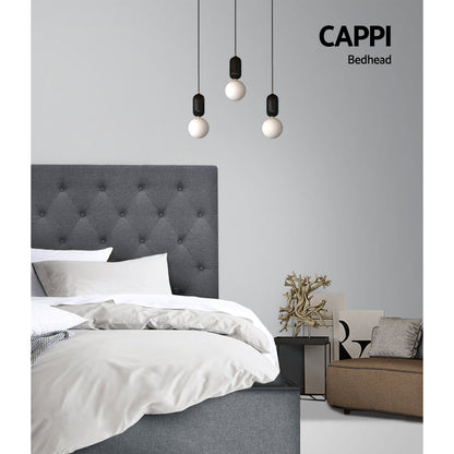 King Single | Cappi Bed Headboard - Grey