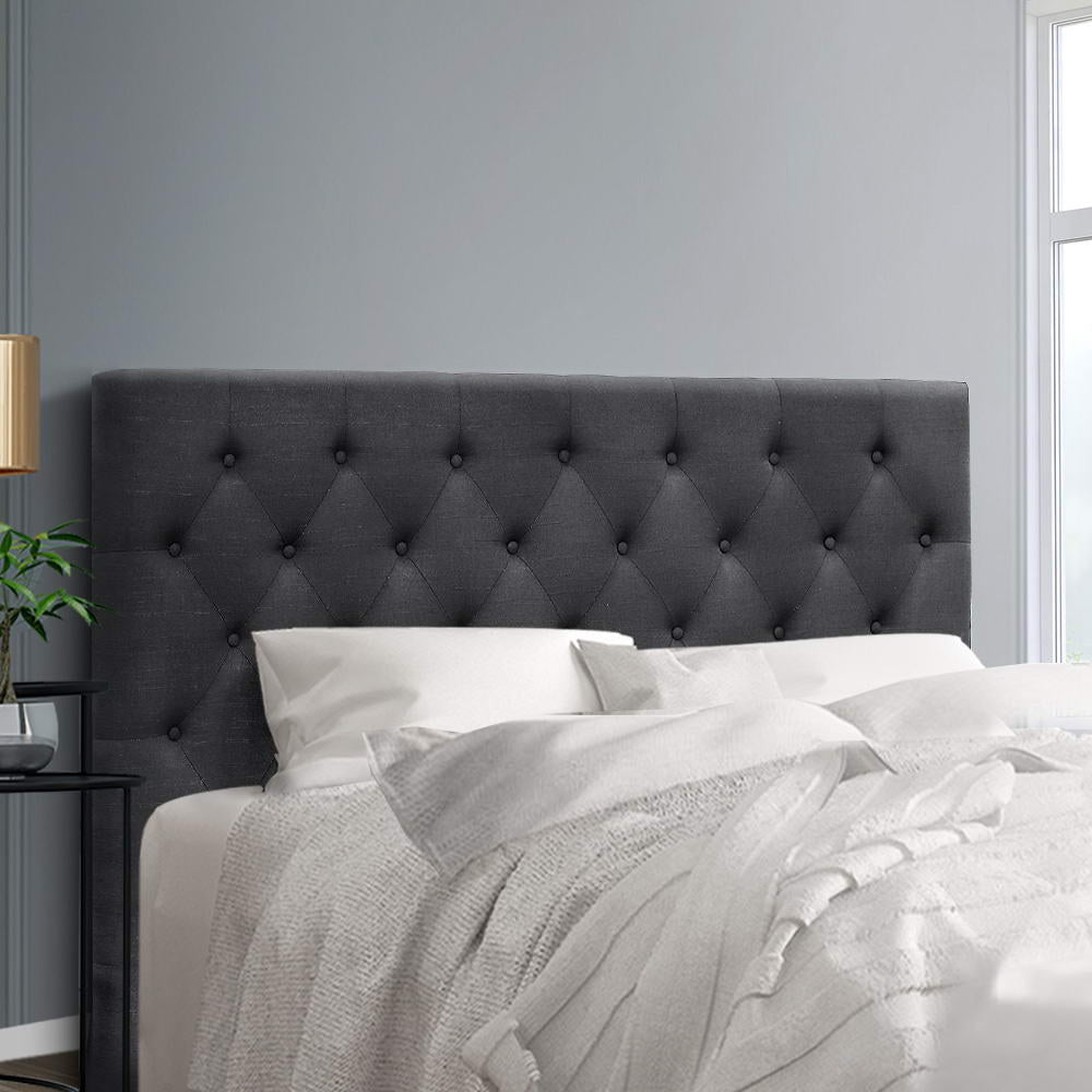 Queen Size | Cappi Bed Headboard - Charcoal