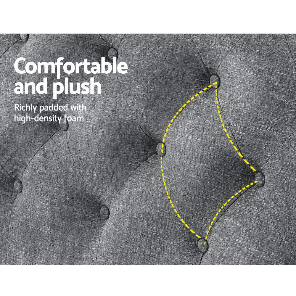 Queen Size | Cappi Bed Headboard - Grey