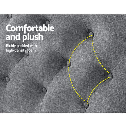 Queen Size | Cappi Bed Headboard - Grey