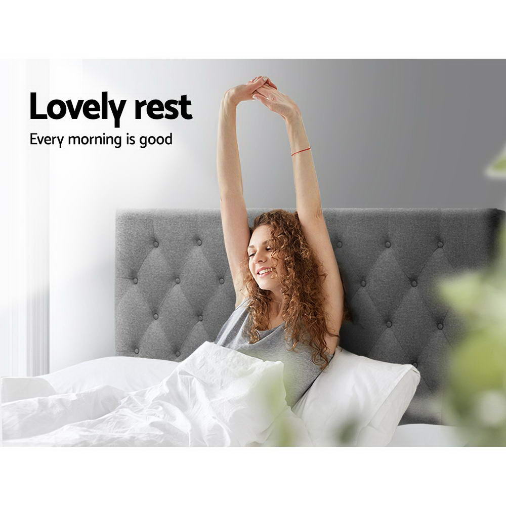 Queen Size | Cappi Bed Headboard - Grey