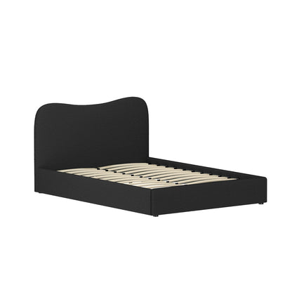 Dara Double Bed Frame - Boucle Black