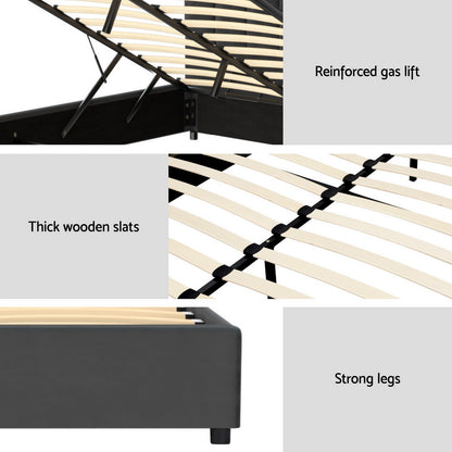 Fion Queen Bed Frame - Velvet Grey