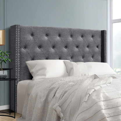 Queen Size | Luca Bed Headboard - LUCA Grey