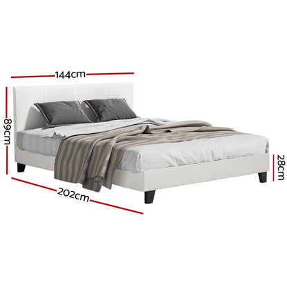 Neo Double Bed Frame - Boucle
