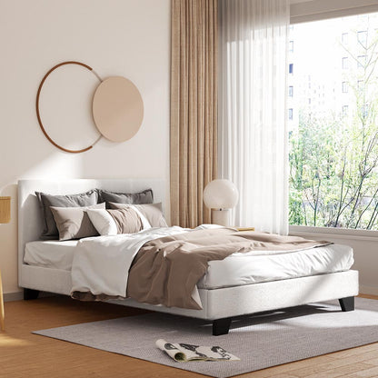 Neo Double Bed Frame - Boucle