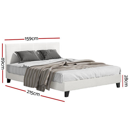 Neo Queen Bed Frame - Boucle