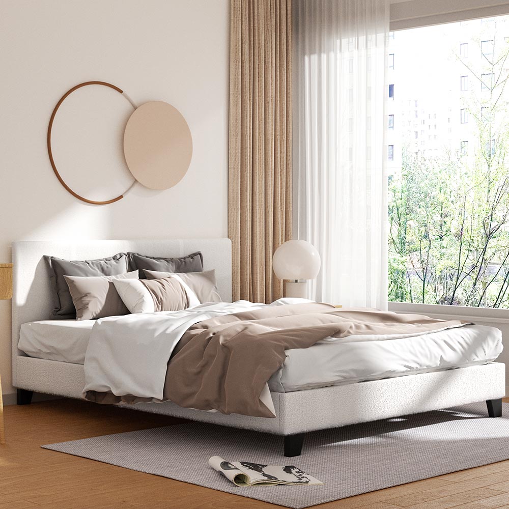 Neo Queen Bed Frame - Boucle
