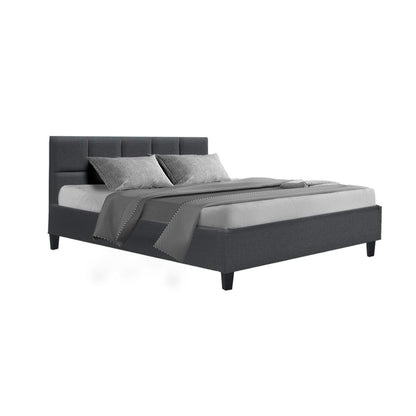 Tino Double Bed Frame - Charcoal