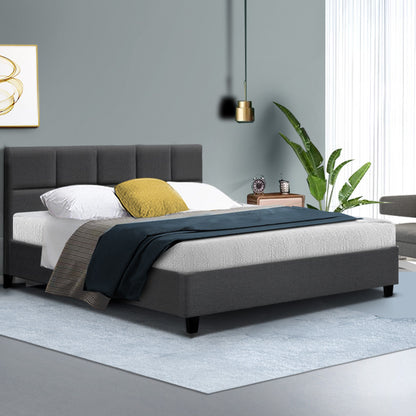 Tino Queen Bed Frame - Charcoal